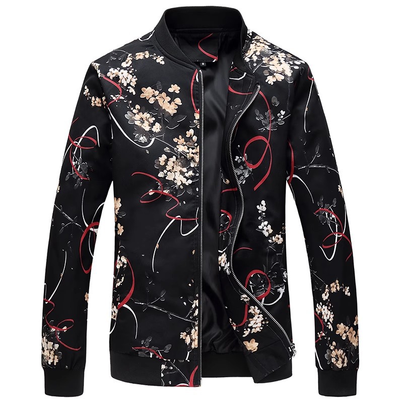 2024 primavera y otoño nuevo estilo chaqueta de color de los hombres de moda casual juvenil más grasa talla grande chaqueta delgada