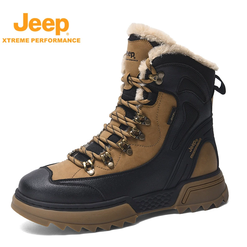 JEEP/Jeep осень-зима бренд новый открытый мужской досуг спортивный ветрозащитный утолщенный, противоскользящая обувь для походов