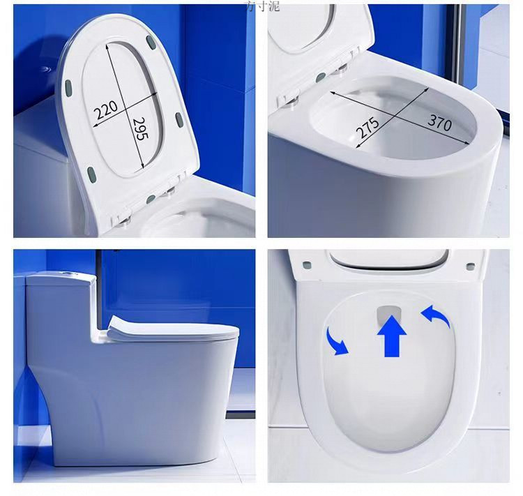 German FHFH toilet, first-class water efficiency 10.0, large sewage vortex outlet, anti-splash and anti-odor siphonic household toilet undefined