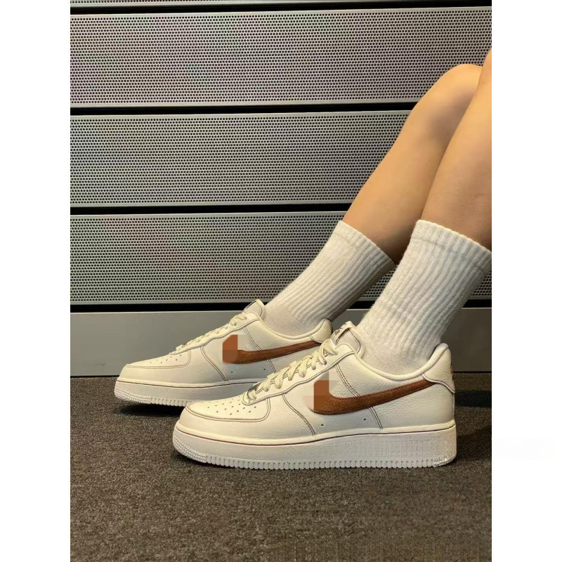 Putian Shoes Af1 Air Force One Sneakers for Men in Wheat Color, Brown, White, Pink, and Blue, Casual Sports Versatile Women's White Shoes