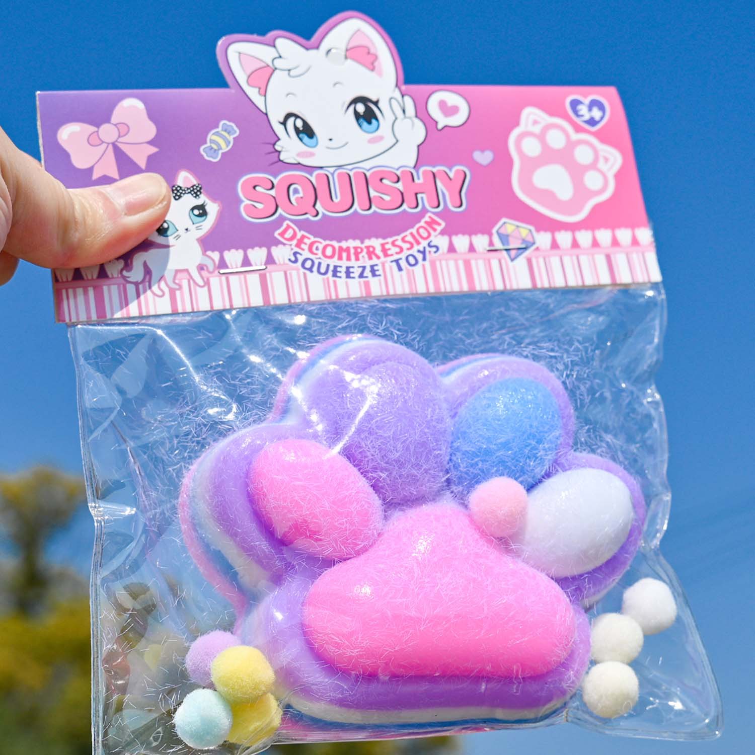 Pequeño libro rojo con garras de gato ultra suaves pellizco juguetes de descompresión divertidos juguetes de simulación de alimentos pellizco tpr artefacto de descompresión