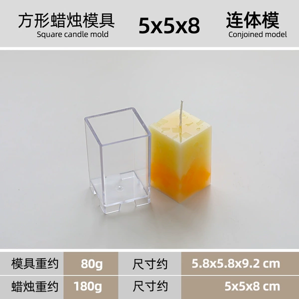 Square candle, mold