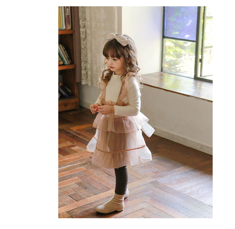 杏粉蓬蓬紗裙褲_05