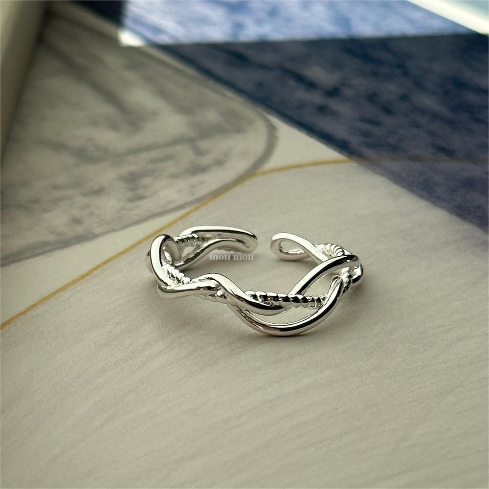6g Weight Open Rings Classification 1 Piece Quantity Holiday, Travel, Daily Occasion 925 Sterling Silver Material Heart Shape Pattern Women's Gender Casual, Elegant, Streetwear Style 925 Sterling Silver Heart Shape Open Rings 17