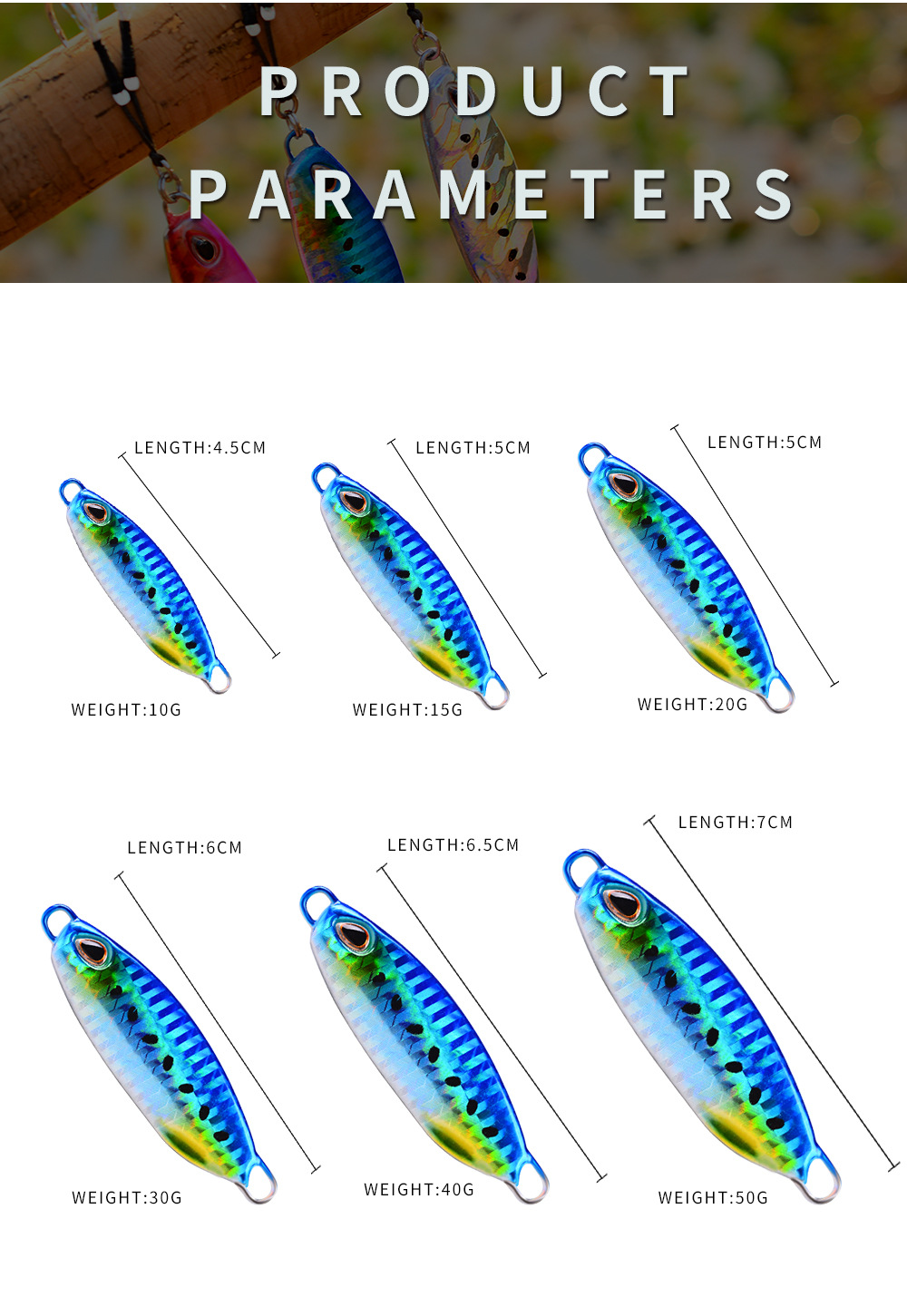 Metal Jigging Spoon Lures Wertical Jigs Fresh Water Bass Swimbait Tackle Gear