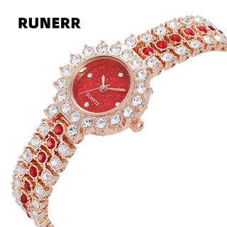 Fashion Full Diamond Women's Watch Bracelet Watch Star Surface Simple Temperament Round Water Diamond British Watch