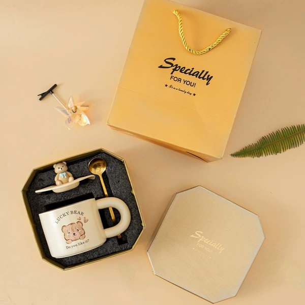 Smile bear+spoon lid (gift box)