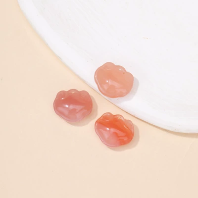 Source Agate Fox Apple Spacer: Zərgərlik ara hissələri - no-6-ruyi-lock
