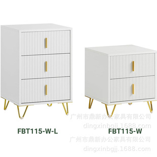 Bedside Table Narrow Side Storage Cabinet 3 Drawers Cute Sofa Unit Bedroom Office Cross-Border