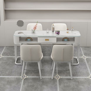 Internet Celebrity Manicure Table and Chair Set Cream Manicure Economical Japanese Style Simple Manicure Shop Double Manicure New Product
