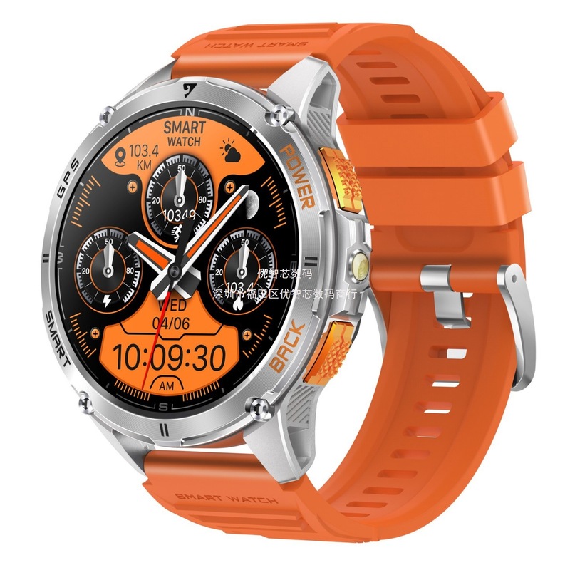 K67A  Smart watch 智能手表1.43AMOLED GPS+4GB本地储存外贸款现|undefined