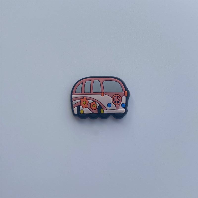 Amazon transfronteriza zapatos flor paz amor PVC de dibujos animados de goma suave agujero zapatos accesorios zapatos decoraciones accesorios en stock