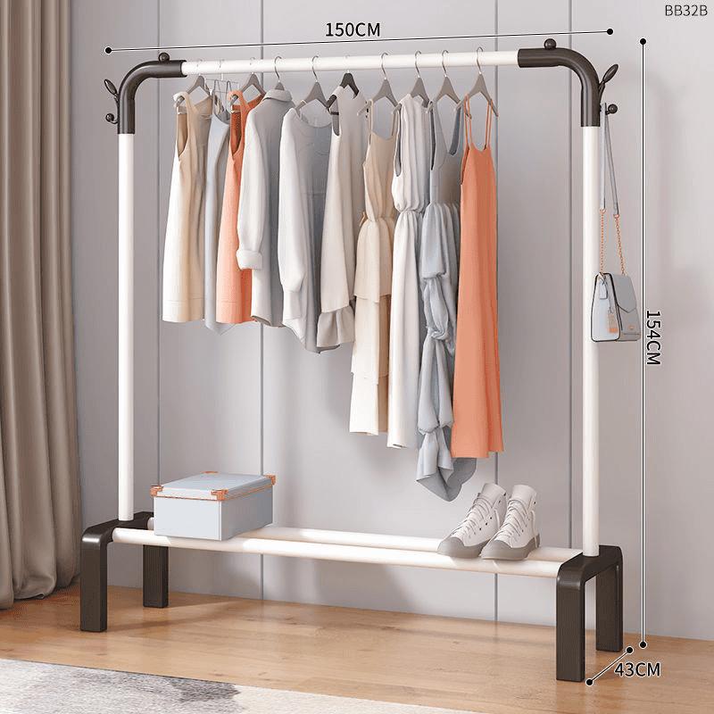 percha de ropa tipo piso para uso doméstico de alto grado colgar prendas de ropa rack varilla telescópica especial para balcón edredón