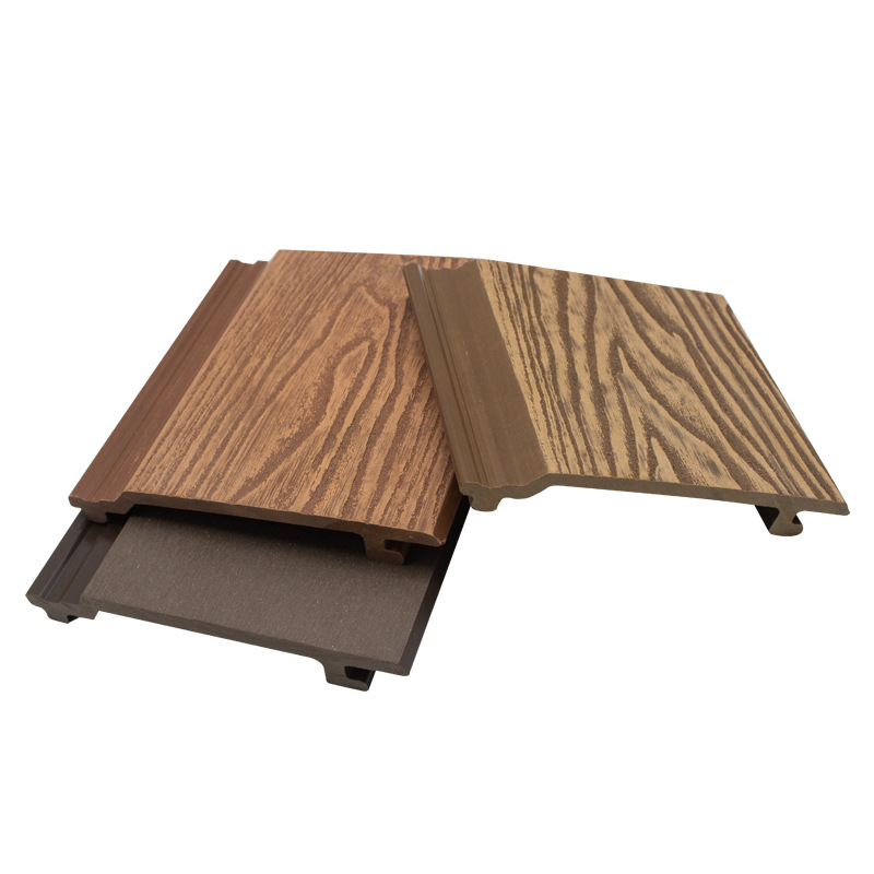 Panel de Pared Exterior WPC 145mm de Madera y Plástico Anticorrosivo y Protección Solar para Fachadas