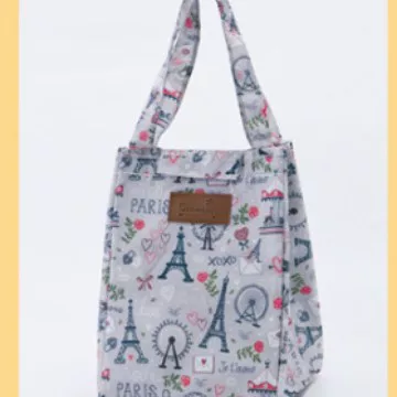 Cute Lunch Box Bag for Office Workers and Students, Portable Aluminum Foil Insulated Lunch Box Bag, Large Capacity Bento Storage