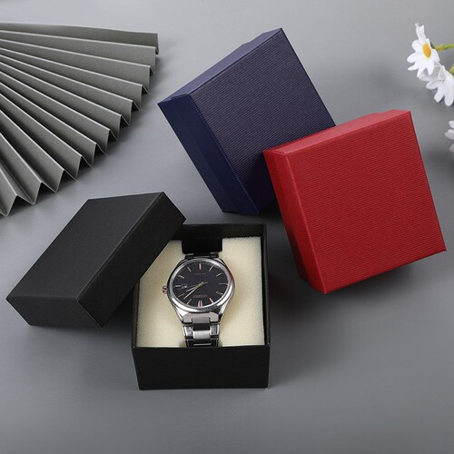 Retail square heaven and earth cover jewelry watch storage packaging box packaging gift carton drop shipping
