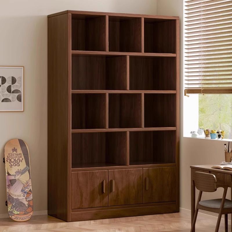 Children's Solid Wood Bookshelf Floor-Standing Storage Rack Multi-Layer Living Room Wall Cabinet Storage Cabinet Student Storage Home Bookcase
