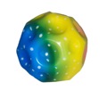 PU发泡弹力球一体成型聚氨酯发泡实心玩具新款解压洞洞球批发