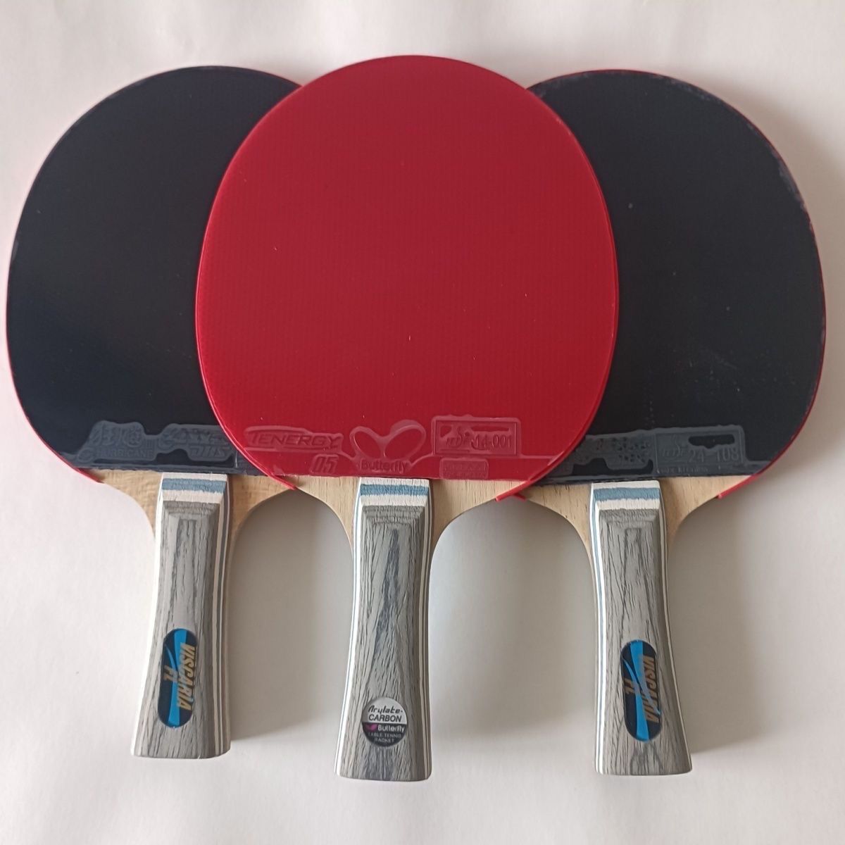 New Butterfly King Mame Vis Blade Same Structure Five Wood Two Carbon Table Tennis Racket Fast Attack DIY Finished Racket