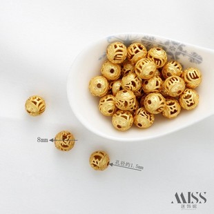 18K����ɫ����ʽ�U�ս����黨���~�X����diy������Ʒ���