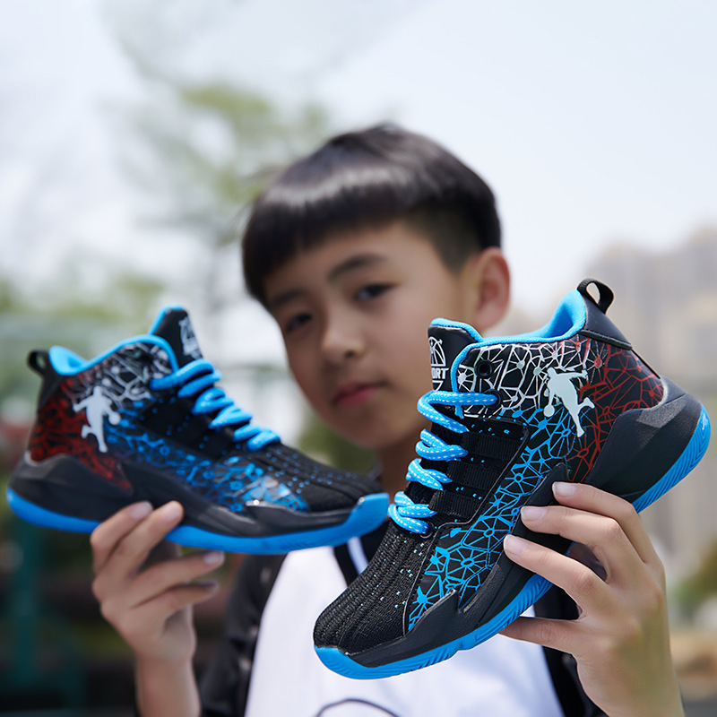 Preferred Men's Shoes, Spring and Autumn Mid-Top Basketball Shoes, Middle-Aged and Older Children's Sports Class Training Sneakers, Non-Slip Sports Shoes