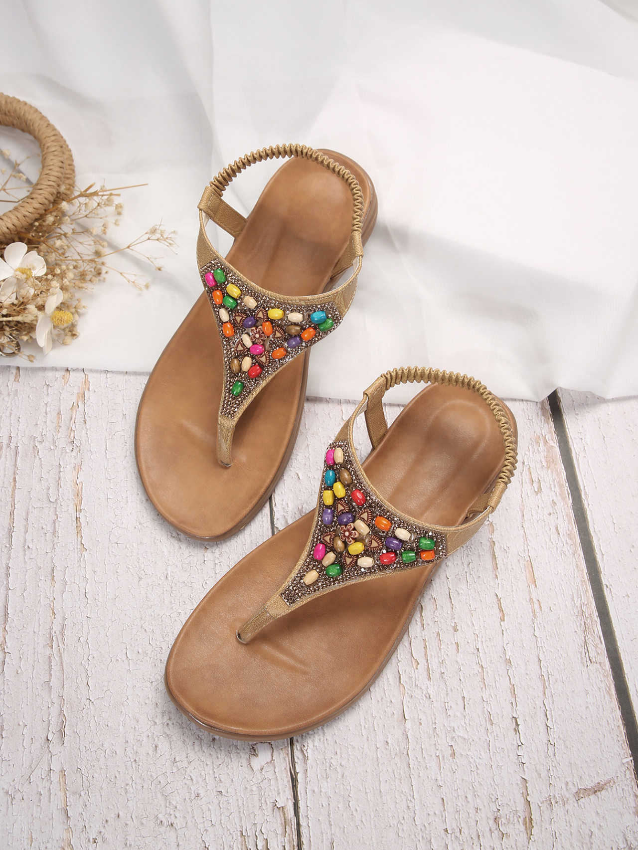 Women's Roman Style Color Block Open Toe Roman Sandals display picture 12