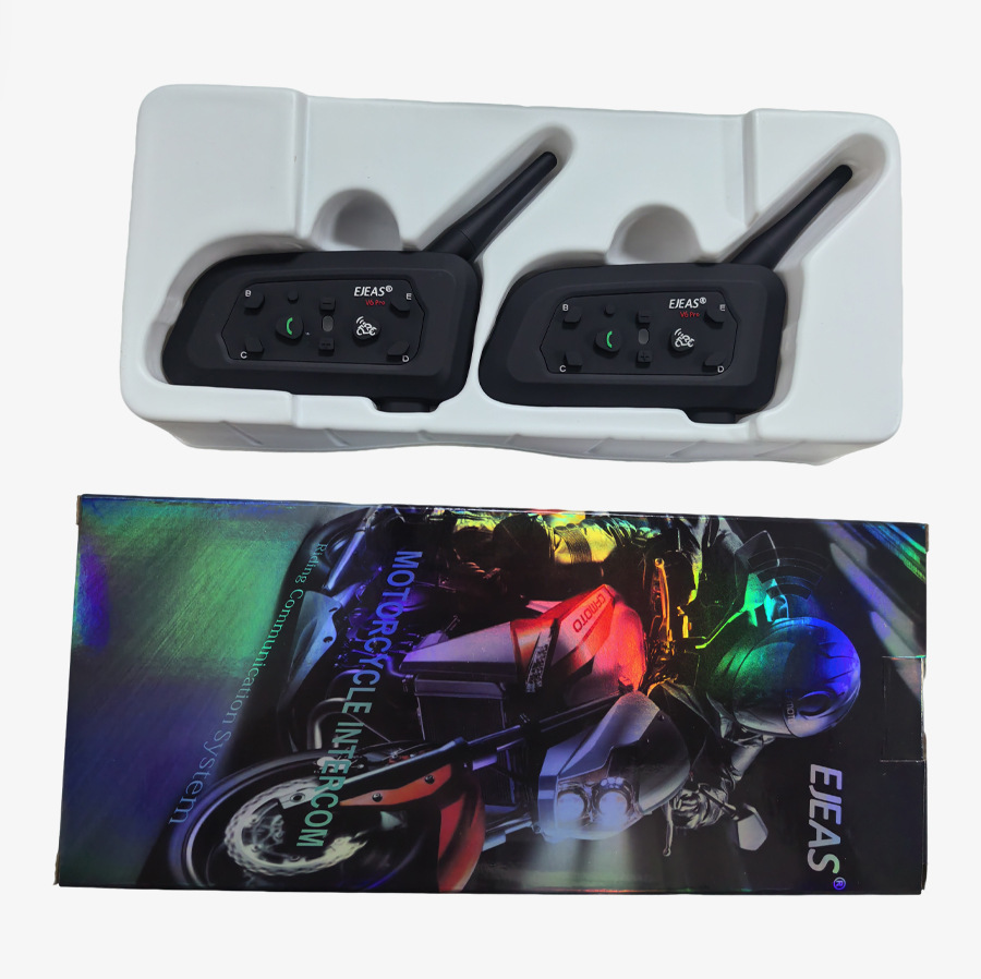 Ejeas Original V6Pro+V4Plus Motorcycle Helmet Bluetooth Headset Helmet Intercom Headset Clip Set