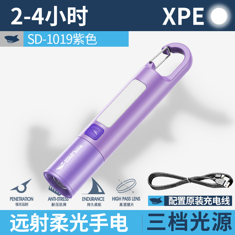 便携式迷你高亮儿童多彩手电筒伸缩变焦彩色露营手电三档调节手电|undefined