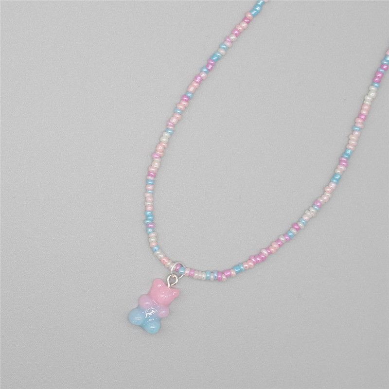 Mignon Ours Perlé Femmes Collier 1 Pièce display picture 3