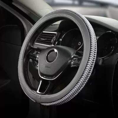 Steering wheel cover – Cover to Absorb Sweat - distinguished-ice-silk-gray-high-quality-default