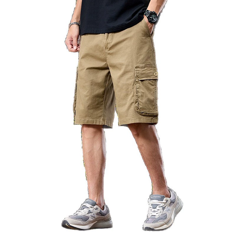 Breathable shorts for leisure, trousers, loose straight fit, plus size