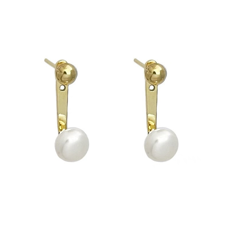 @Oferta Especial@ Pendientes Pequeños de Metal Retro Coreanos, Versátiles y Elegantes, Diseño de Nicho, Pendientes y Accesorios para las Orejas de Alta Gama image 5
