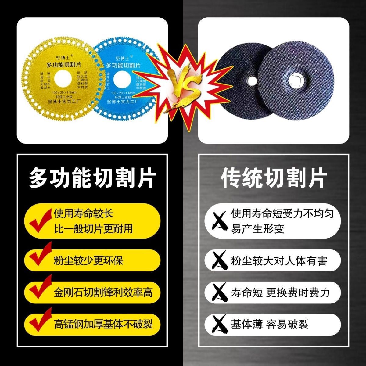 Fuente de fabricación de corte multifuncional JIANDO tecnología de soldadura de azulejos de hierro para suelo de hormigón de vidrio cerámico