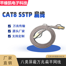 �S��ֱ�N CAT8 26AWG��ƽ�W��40GB��ݔ�ٶ� ��X�����f�׼��~��