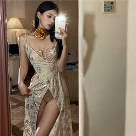 【璀璨日光】泳衣女新款高级感三件套比基尼纯欲度假性感沙滩长裙