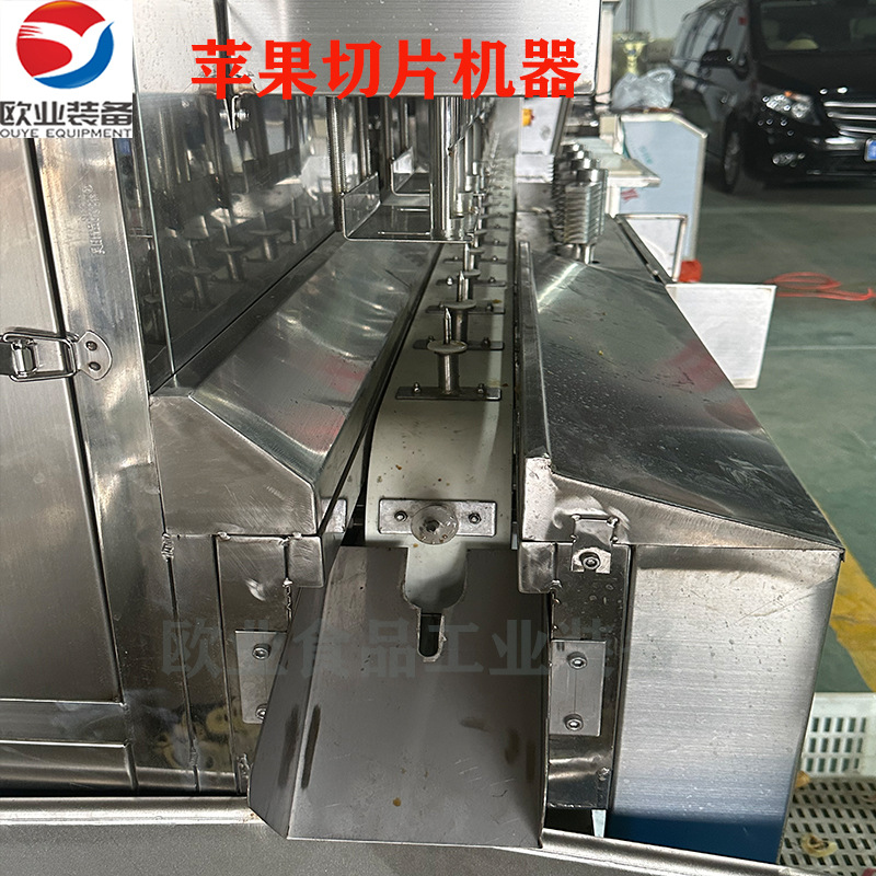猕猴桃削皮切片一体机 猕猴桃片加工设备 苹果削皮去核分瓣一体机