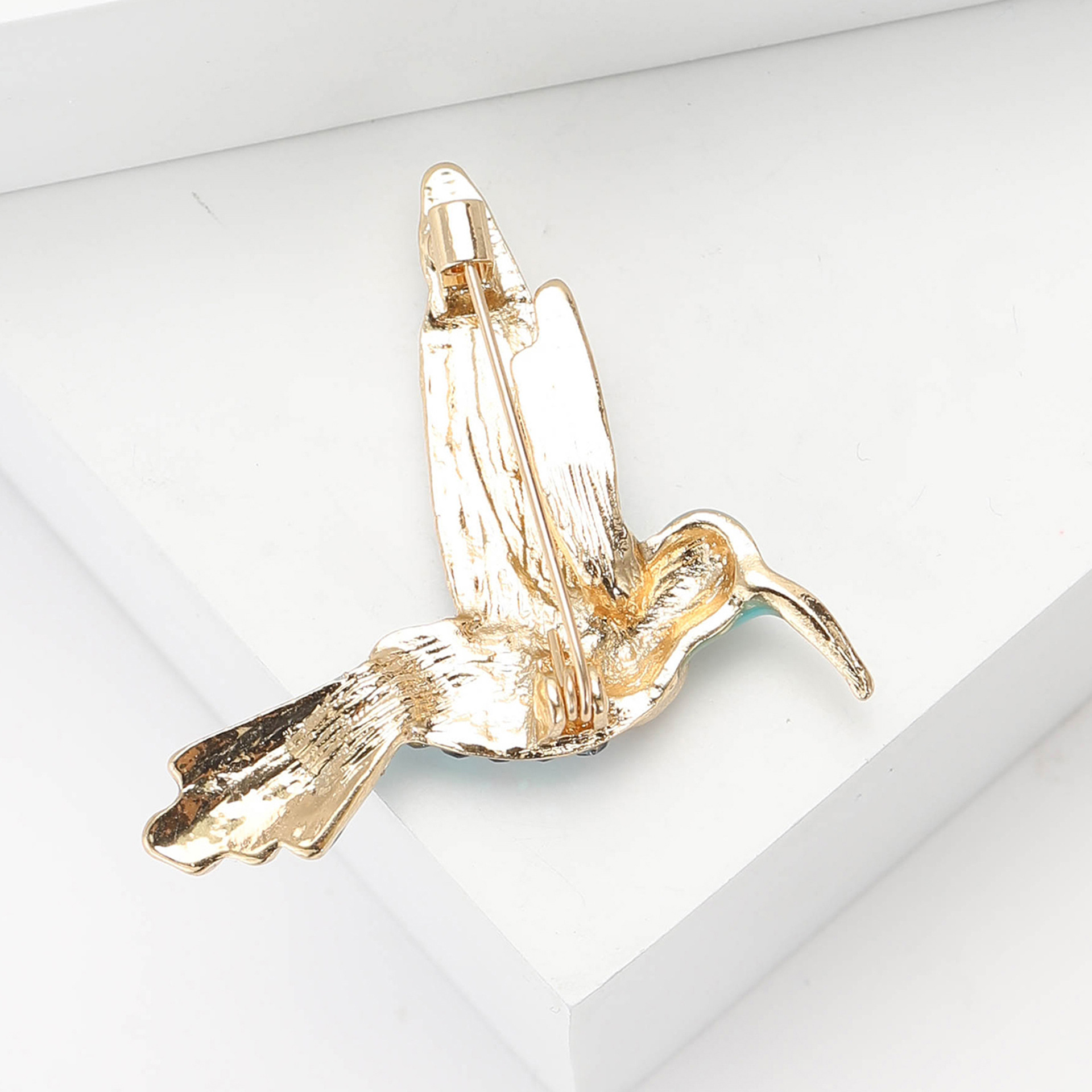 New European and American Creative Alloy Enamel Hummingbird Brooch Exquisite Cartoon Ladies Suit Coat Corsage Jewelry Pin