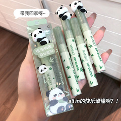 MANSLY熊貓羽紗唇彩持久顯白顯色不沾杯不掉色柔霧唇釉學生女跨境