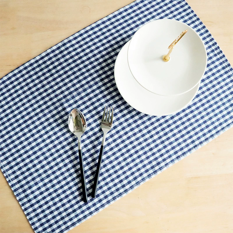 All-American style linen napkin and placemat, 100% cotton jacquard tea towel, dining mat, supports cross-border labeling and drop shipping