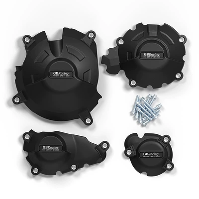 Suitable for Triumph Speed ​​Triple Rs 1050 Modified Engine Engine Protective Cover Anti-Fall Side Cover (Motorcycle Safety Supplies) - black-suit