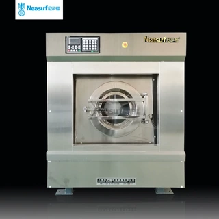 100公斤全自动变频洗脱机工业洗衣机100kg大型全自动蒸汽加热