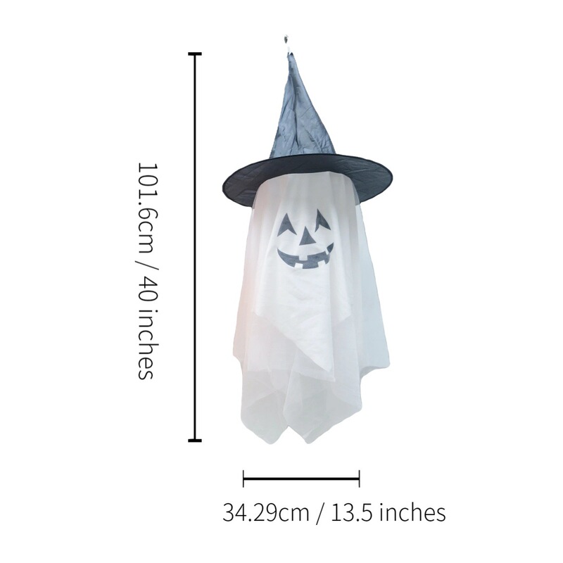 在庫あり卸売ハロウィンファブリックオーナメントパーティーデコレーションフラッグカボチャランタンハロウィンペンダント発光ゴースト|undefined