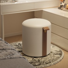 旋转化妆凳全实木梳妆凳梳妆台凳子衣帽间女生卧室轻奢感