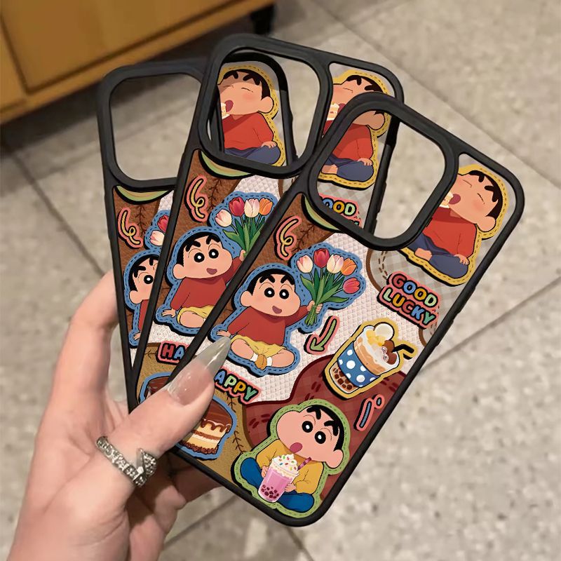 Collage Xiaoxin Is Suitable for Apple 17Promax Mobile Phone Case Iphone16Pro Anti-Fall 15 13 14 11