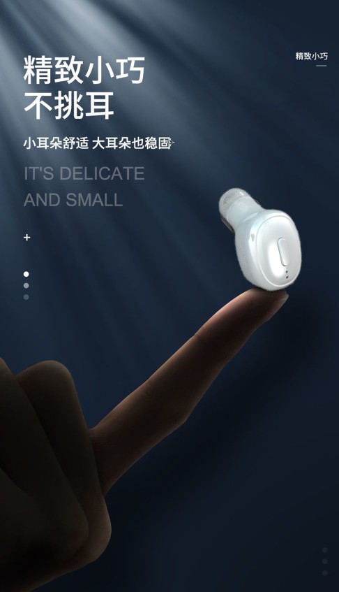 Bluetooth headphones with a single listening time of 20 hours, mini single ear, ultra-long standby life, in-ear type, cross-border one-piece consignment pic 9
