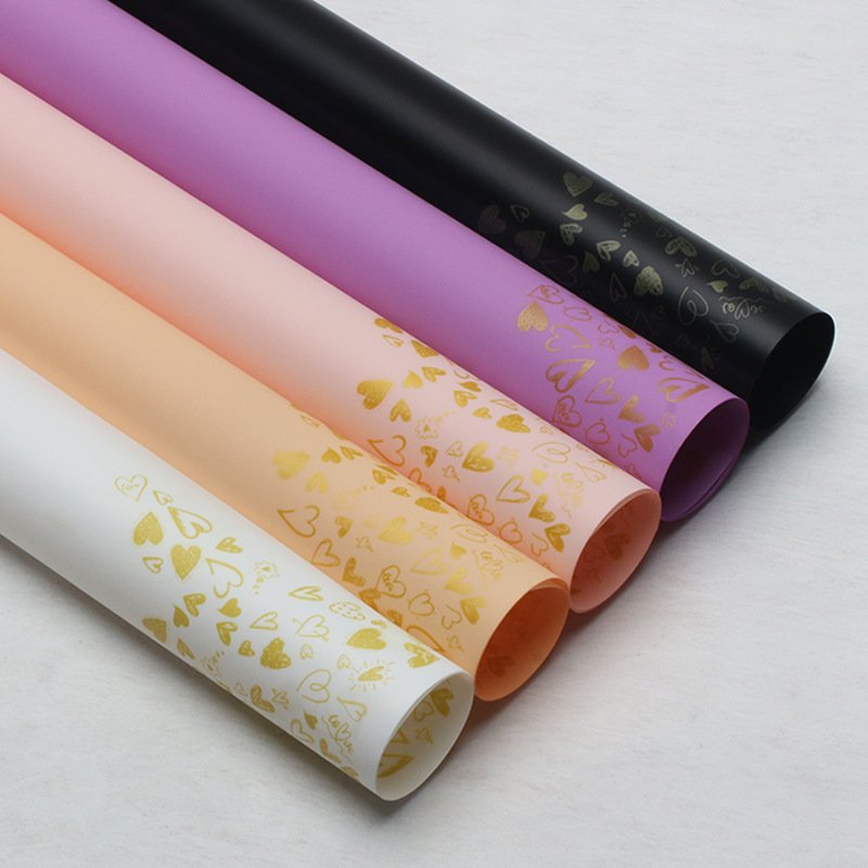 Huaxi esquina amor niebla papel de envoltura impermeable florista ramo de papel de envoltura floral comercio exterior materiales al por mayor