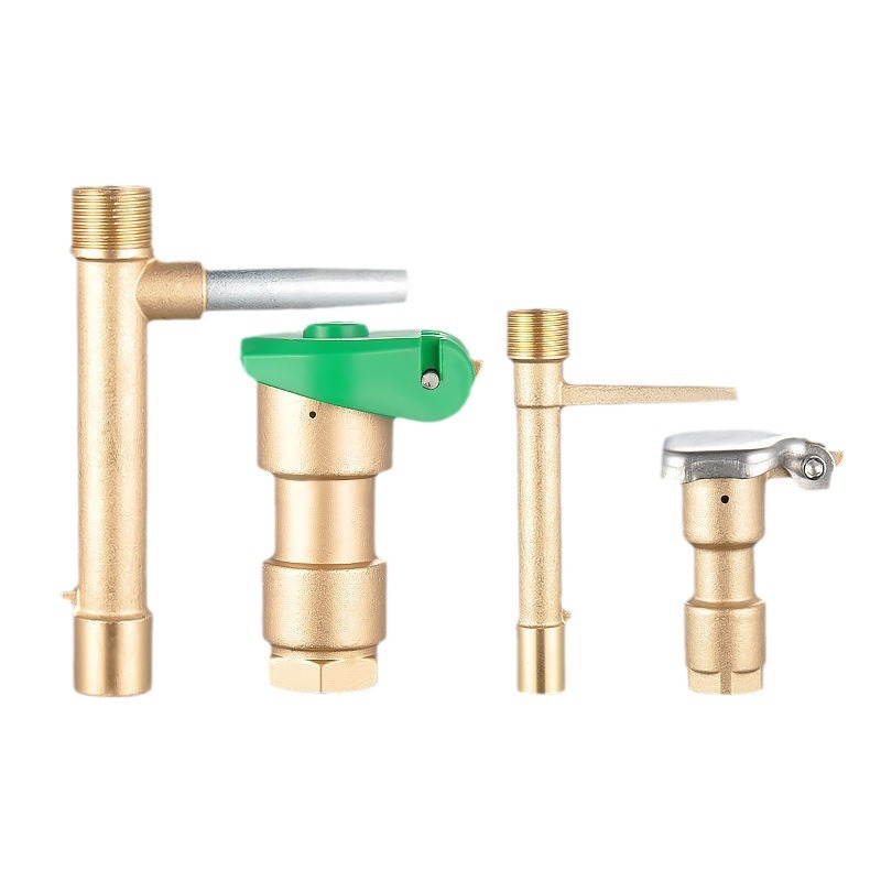 Fuente de la fábrica latón válvula de admisión de agua rápida 6 puntos DN201 pulgadas DN25 jardín Greening césped lavado de coches Extractor de agua