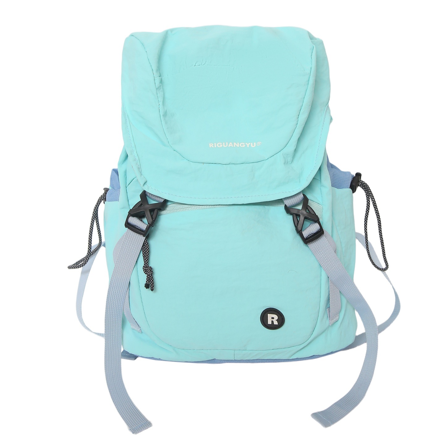Casual, ligero y de gran capacidad, mochila de hombro para niños, mochila de estudiantes de color sólido simple, bolsa de montaña al aire libre.