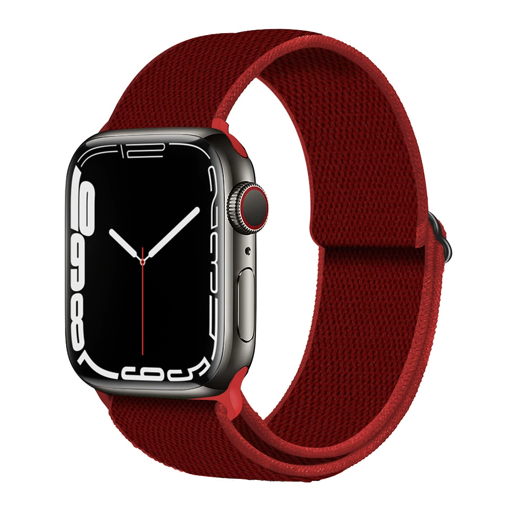 Ремешок для часов (Apple) для Apple Watch 5/6/7/8/SE, эластичный нейлоновый, пластиковый разъём, мультиразмер