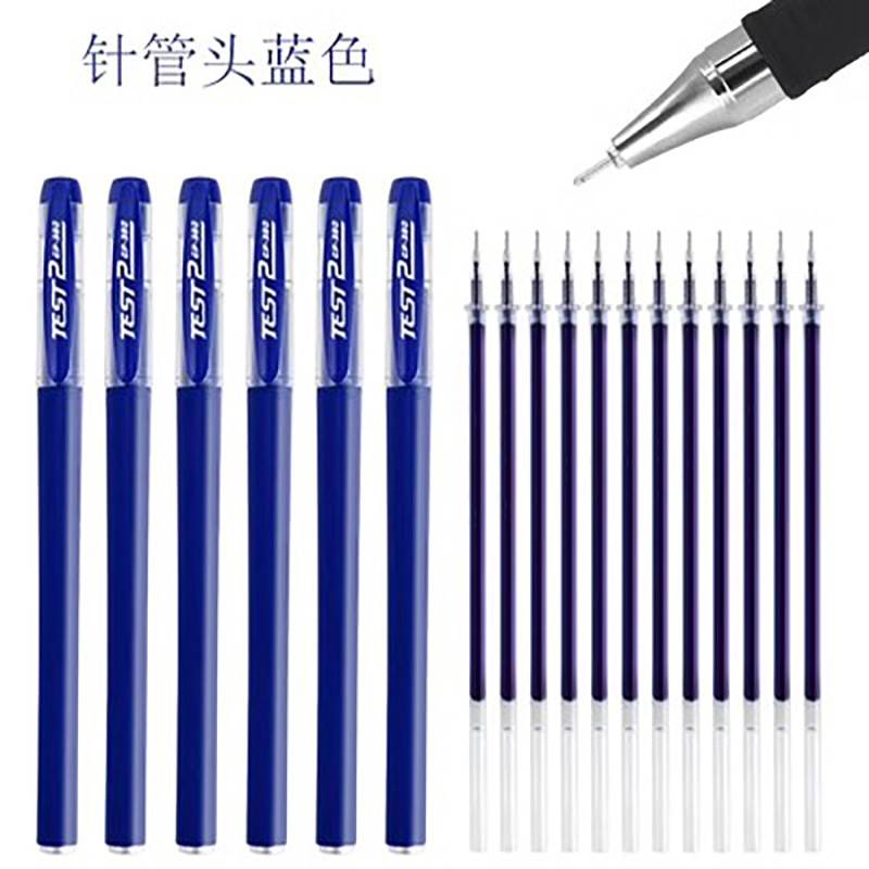 파란색 바늘 머리